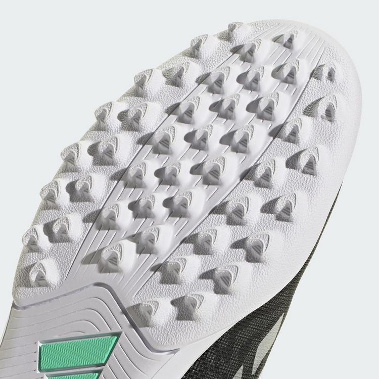 adidas adidas PREDATOR CLUB Kids Fu&szlig;ballschuh, Fu&szlig;ballschuhe Kinder - Core Black / Silver Metallic / Pulse Mint - 6 | SportScheck