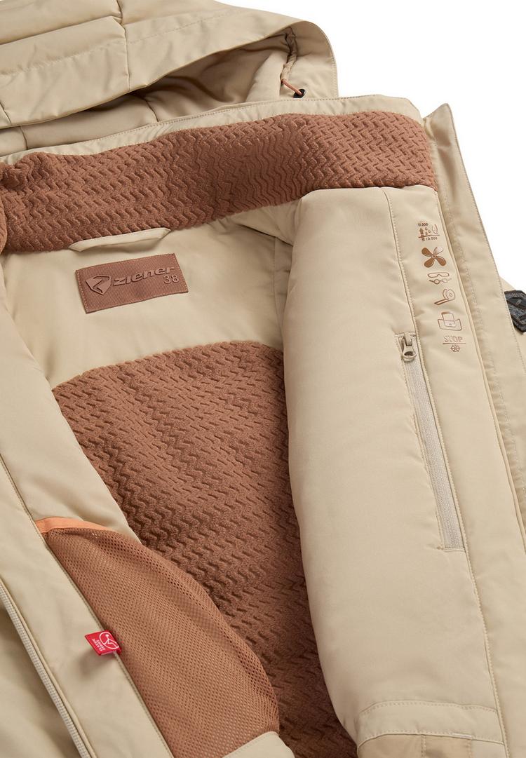Ziener Ziener TETTA-Z Skijacke Damen - soft taupe - 1 | SportScheck