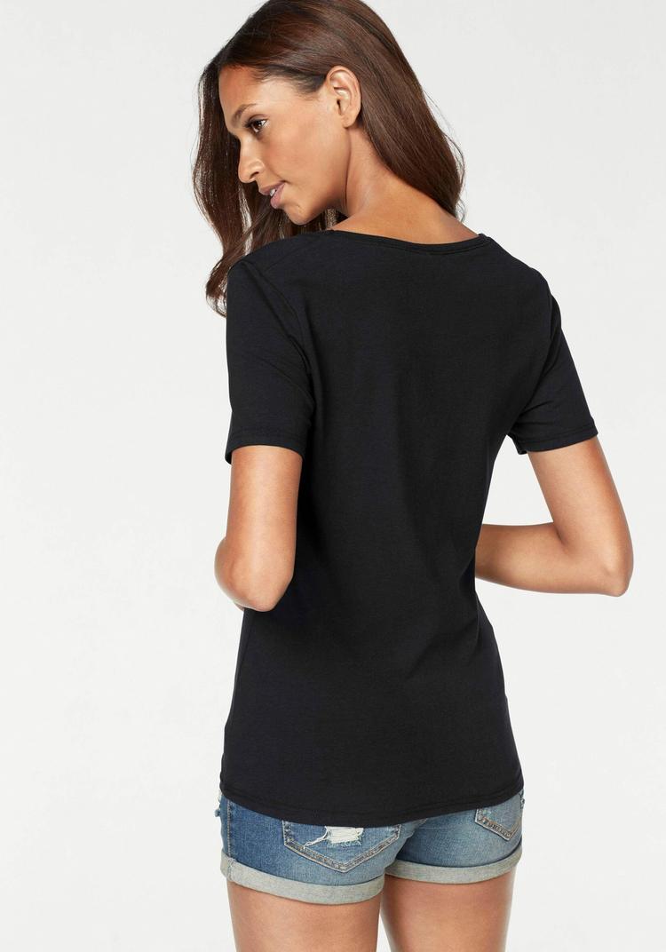 Vivance Vivance T-Shirt T-Shirt Damen - schwarz - wei&szlig; - 2 | SportScheck