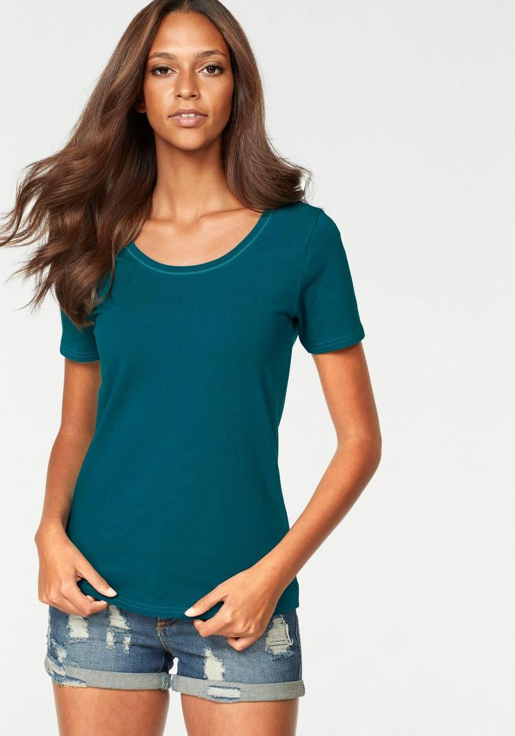 Vivance Vivance T-Shirt T-Shirt Damen - petrol - schwarz - 1 | SportScheck