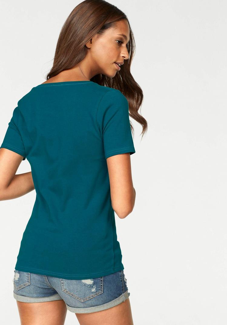 Vivance Vivance T-Shirt T-Shirt Damen - petrol - schwarz - 2 | SportScheck