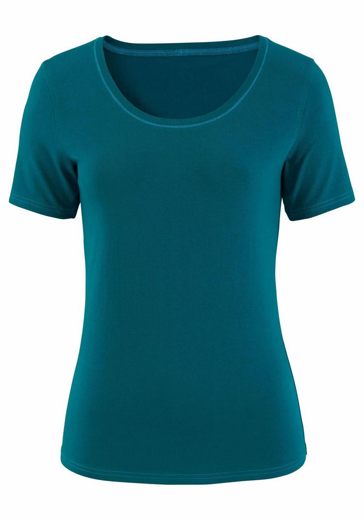Vivance Vivance T-Shirt T-Shirt Damen - petrol - schwarz - 0 | SportScheck