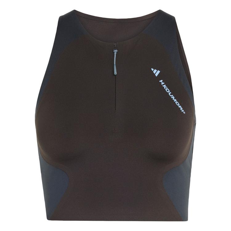 adidas adidas adidas Running x Hermanos Koumori Laufshirt Damen - Night Brown / Night Grey - 0 | SportScheck