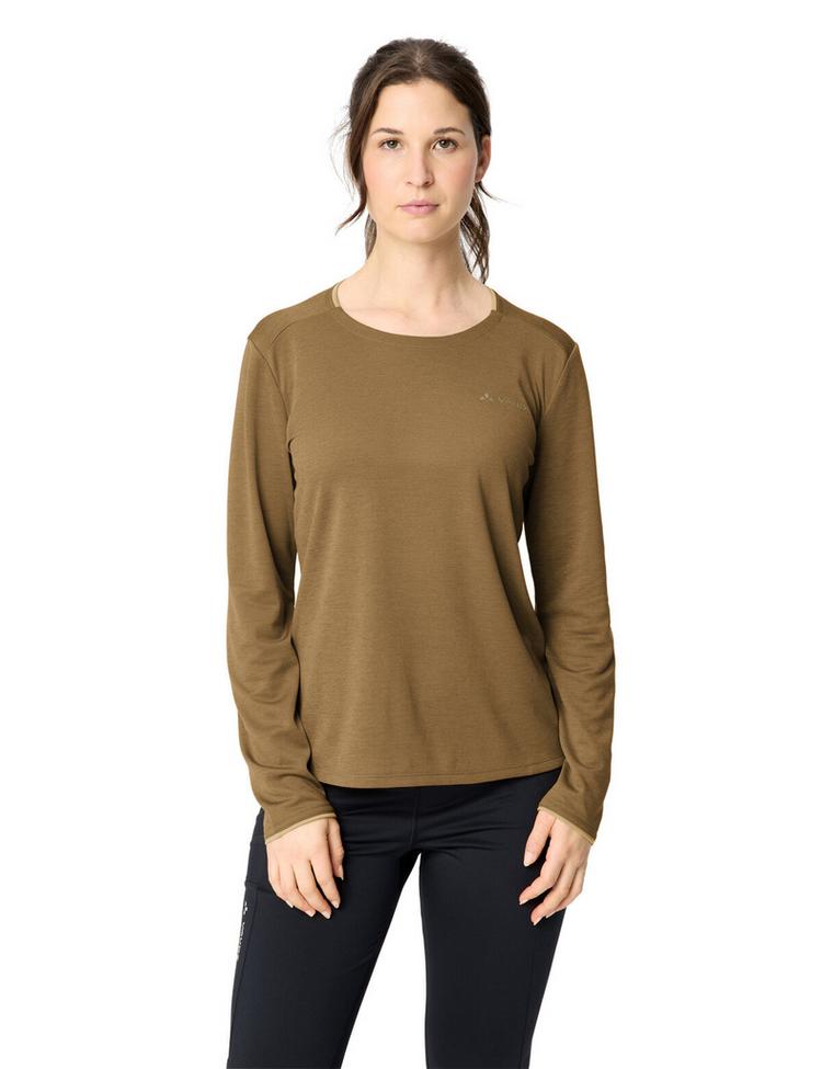 VAUDE VAUDE Women's Essential LS T-Shirt T-Shirt Damen - peanut butter - 0 | SportScheck