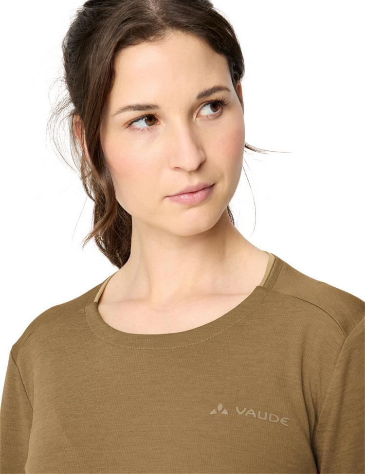 VAUDE VAUDE Women's Essential LS T-Shirt T-Shirt Damen - peanut butter - 1 | SportScheck