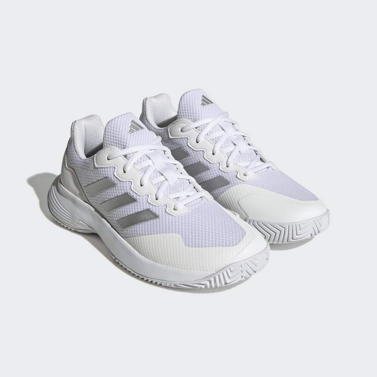 adidas adidas GameCourt 2 Tennisschuhe Damen - ftwr white-silver met.-ftwr white - 3 | SportScheck