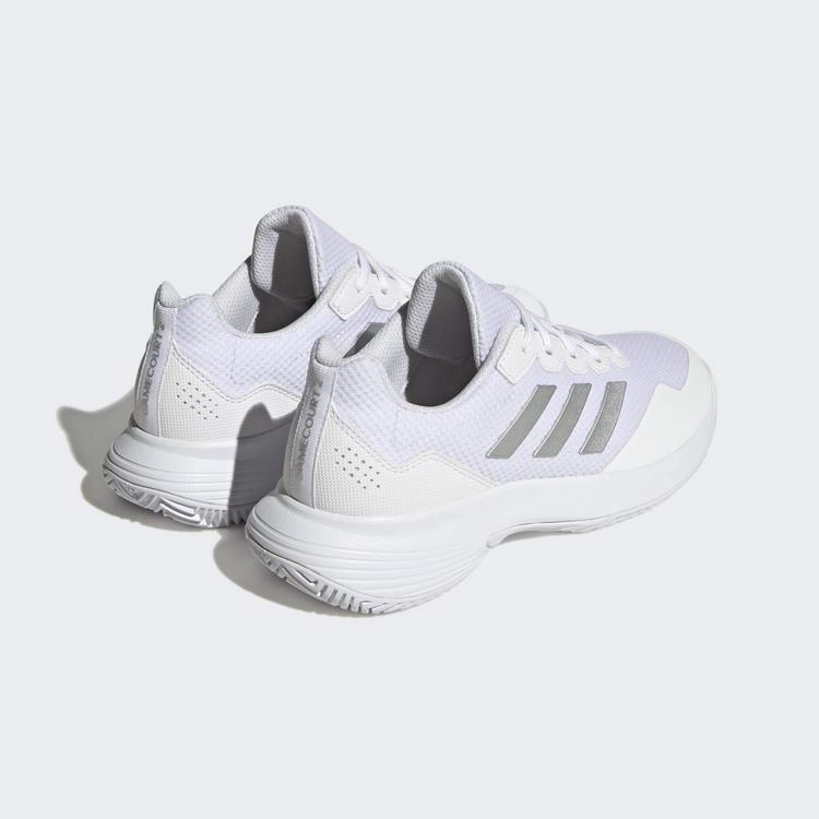 adidas adidas GameCourt 2 Tennisschuhe Damen - ftwr white-silver met.-ftwr white - 4 | SportScheck