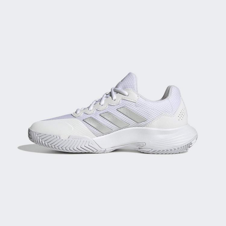 adidas adidas GameCourt 2 Tennisschuhe Damen - ftwr white-silver met.-ftwr white - 5 | SportScheck