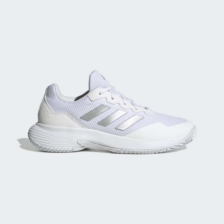 adidas adidas GameCourt 2 Tennisschuhe Damen - ftwr white-silver met.-ftwr white - 6 | SportScheck