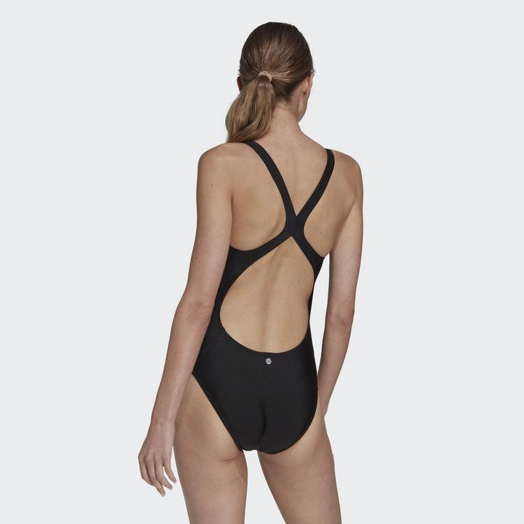 adidas adidas 3 BARS SUIT Schwimmanzug Damen - black-white - 7 | SportScheck