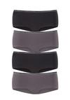 Lascana Panty Unterhose Damen - schwarz - anthrazit