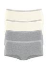 Lascana Panty Unterhose Damen - grau -  creme