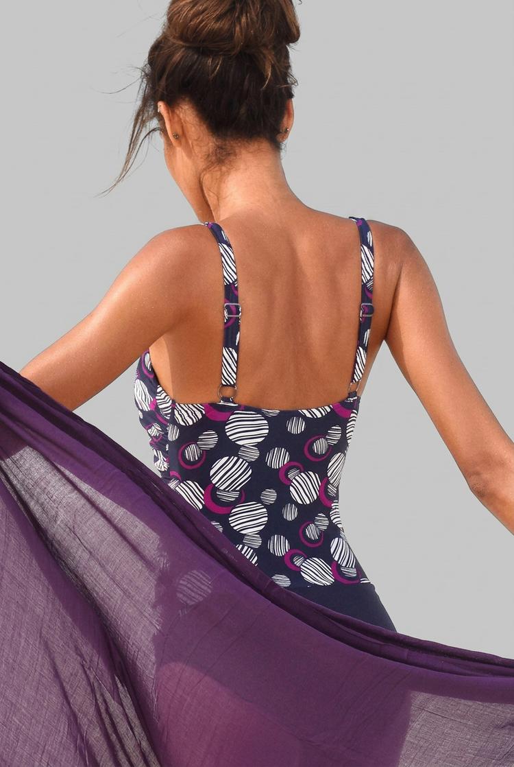 Lascana Lascana Badeanzug Badeanzug Damen - marine-bedruckt - 0 | SportScheck