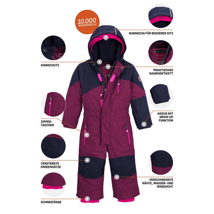 KILLTEC KILLTEC Kesley Mini Skijacke Kinder - Beere381 - 8 | SportScheck