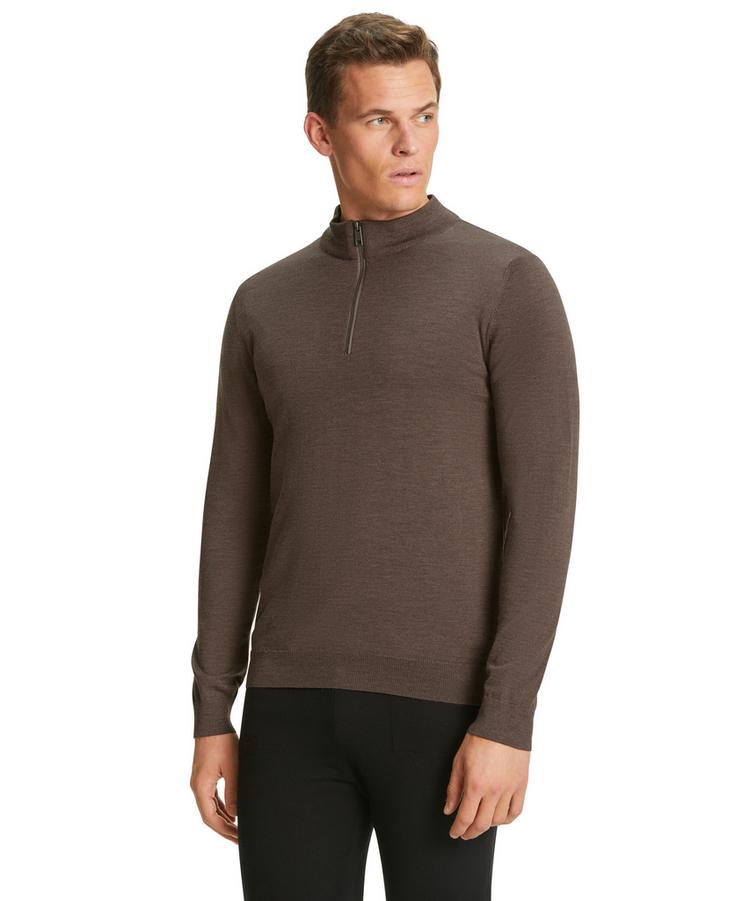 Falke Falke Merino X-Fine Half-Zip Strickpullover Herren - bormio mel. (5112) - 0 | SportScheck