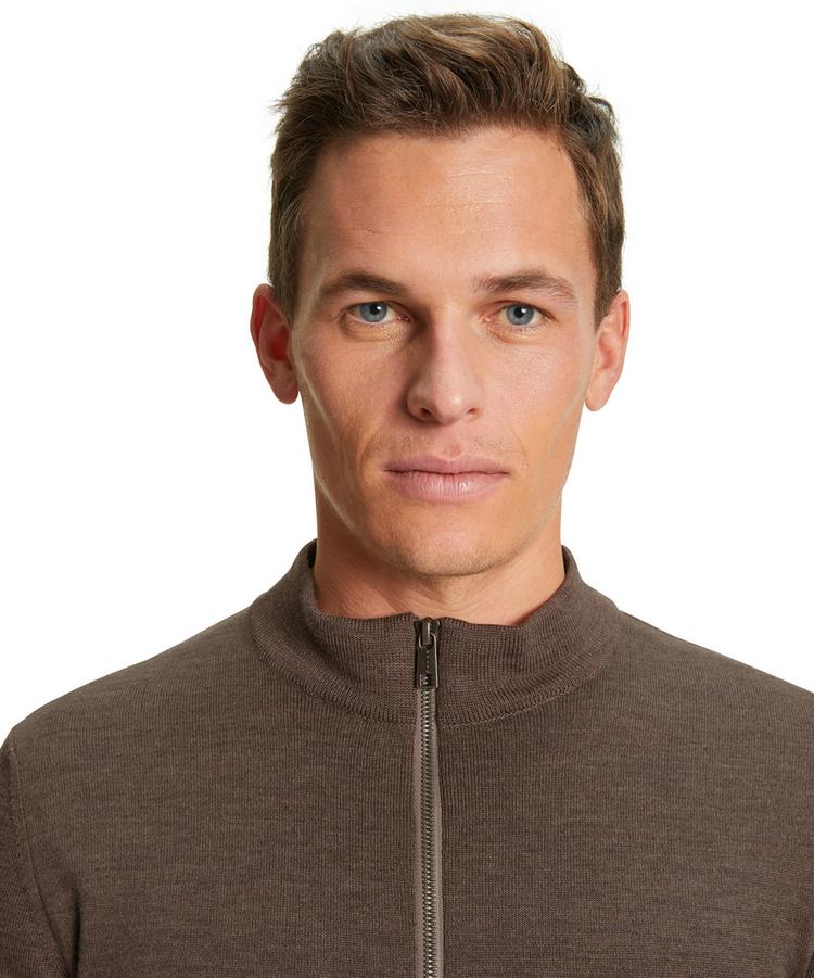 Falke Falke Merino X-Fine Half-Zip Strickpullover Herren - bormio mel. (5112) - 4 | SportScheck