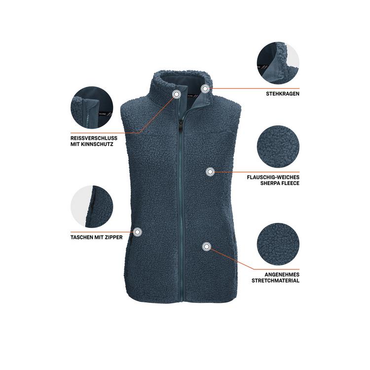 KILLTEC KILLTEC KOW 7 WMN VST Outdoorweste Damen - Petrol2513 - 3 | SportScheck