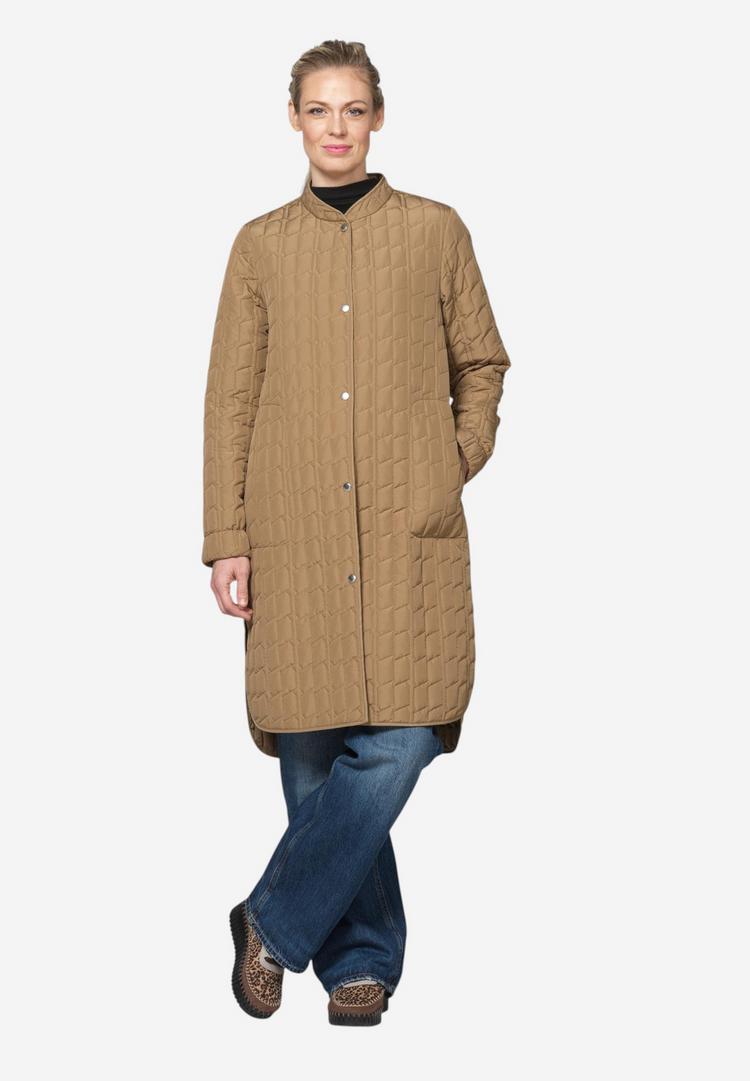 Ilse Jacobsen Ilse Jacobsen LINE01 Steppmantel Damen - SEPIA TINT - 1 | SportScheck