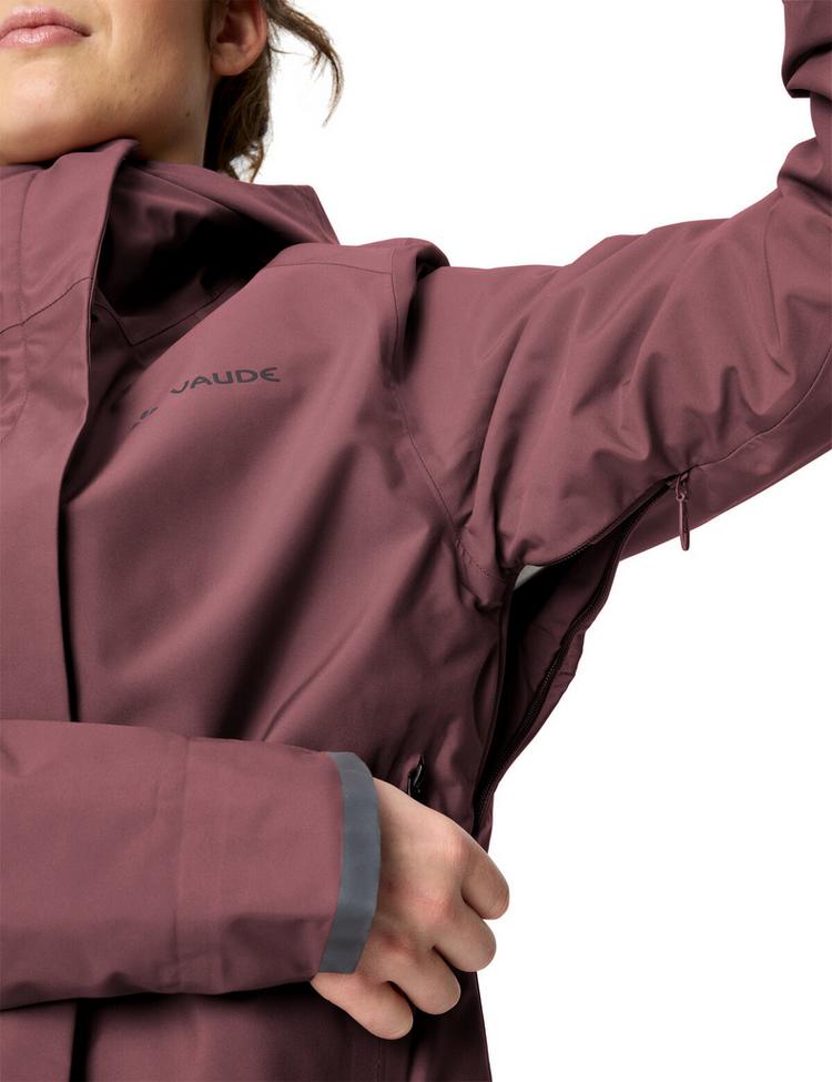 VAUDE VAUDE Women's Cyclist Warm Rain Jacket Fahrradjacke Damen - ruby dusk - 1 | SportScheck