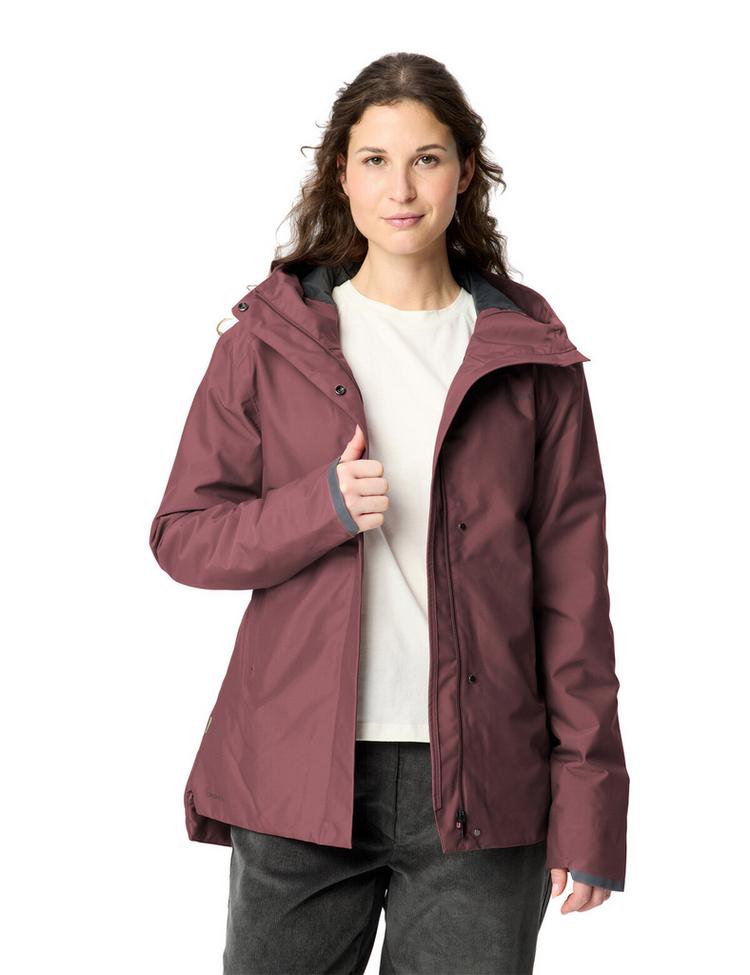 VAUDE VAUDE Women's Cyclist Warm Rain Jacket Fahrradjacke Damen - ruby dusk - 2 | SportScheck