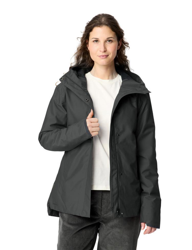 VAUDE VAUDE Women's Cyclist Warm Rain Jacket Fahrradjacke Damen - graphite - 2 | SportScheck