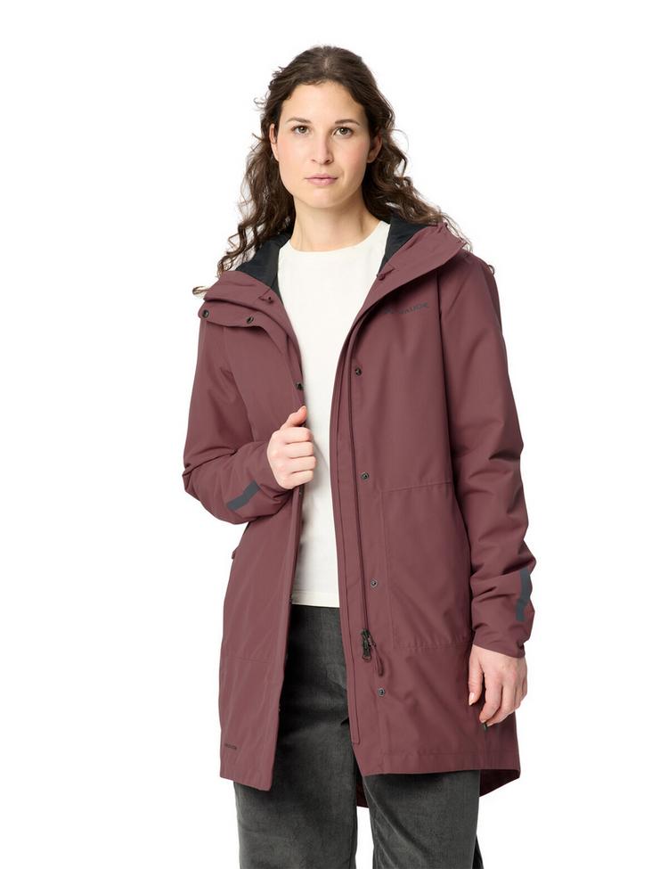 VAUDE VAUDE Women's Cyclist padded Parka II Fahrradjacke Damen - ruby dusk - 2 | SportScheck