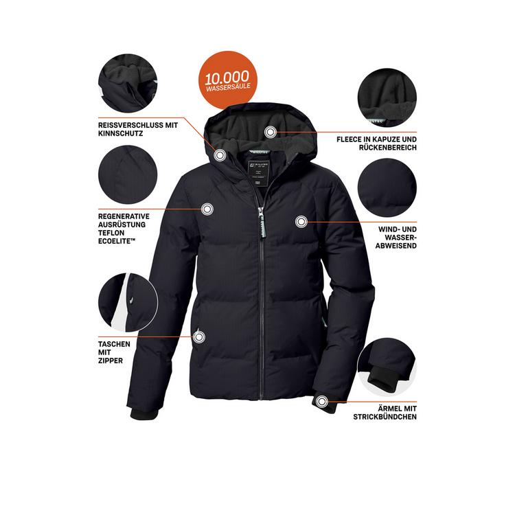 KILLTEC KILLTEC KOW 357 GRLS QLTD JCKT Softshelljacke Kinder - Schwarz01106 - 3 | SportScheck