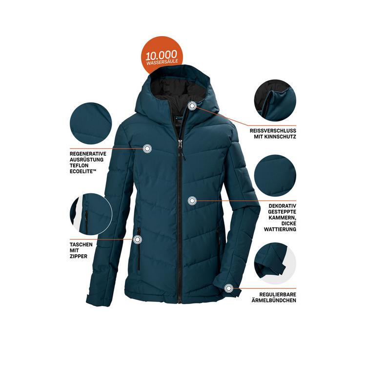 KILLTEC KILLTEC KOW 220 GRLS QLTD JCKT Softshelljacke Kinder - Petrol2510 - 3 | SportScheck