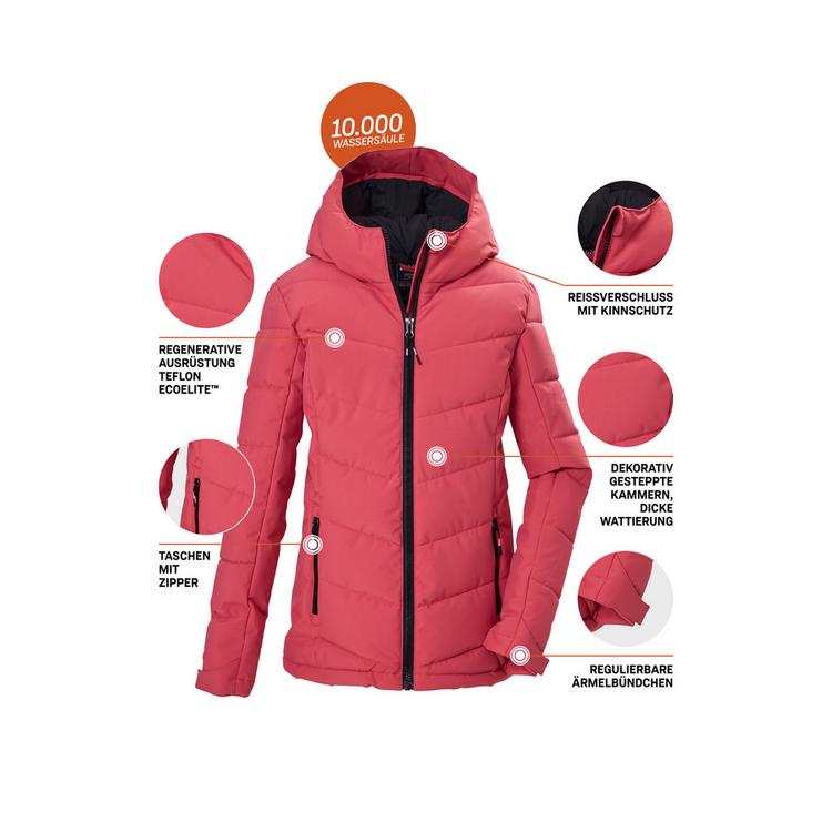 KILLTEC KILLTEC KOW 220 GRLS QLTD JCKT Softshelljacke Kinder - Beere381 - 3 | SportScheck