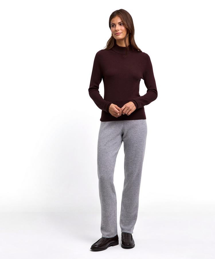 Falke Falke Merino Ultrafine Mock Neck Strickpullover Damen - dark choco (5162) - 1 | SportScheck