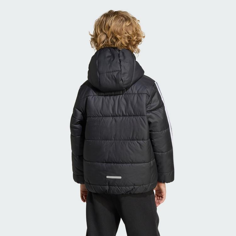 adidas adidas Essentials 3-Streifen gef&uuml;tterte Funktionsjacke Kinder - Black / White - 3 | SportScheck
