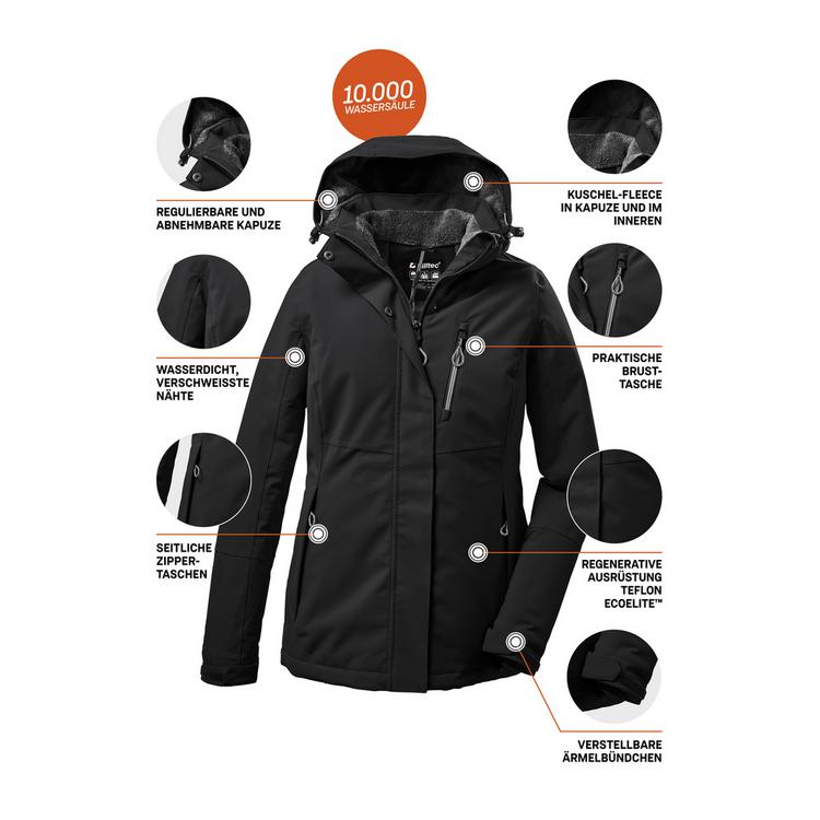KILLTEC KILLTEC KOW 140 Softshelljacke Damen - Schwarz - 3 | SportScheck