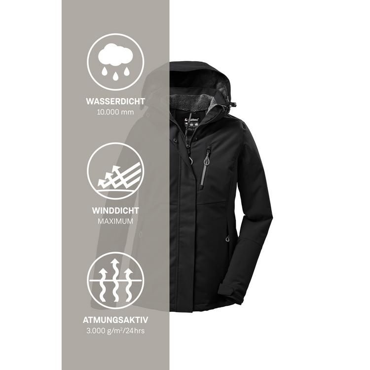 KILLTEC KILLTEC KOW 140 Softshelljacke Damen - Schwarz - 4 | SportScheck