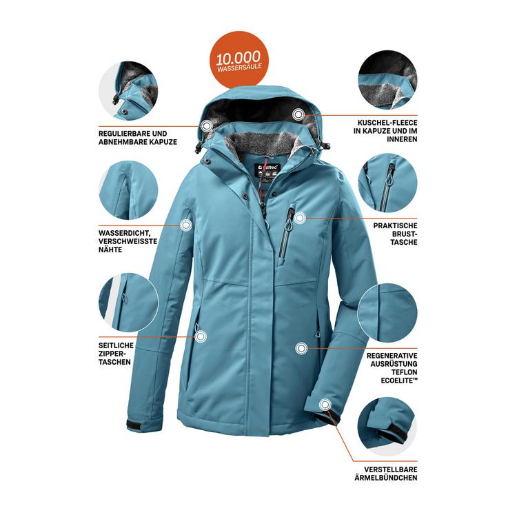 KILLTEC KILLTEC KOW 140 Softshelljacke Damen - Rauchblau - 8 | SportScheck