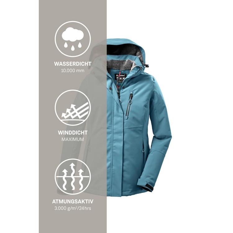 KILLTEC KILLTEC KOW 140 Softshelljacke Damen - Rauchblau - 9 | SportScheck