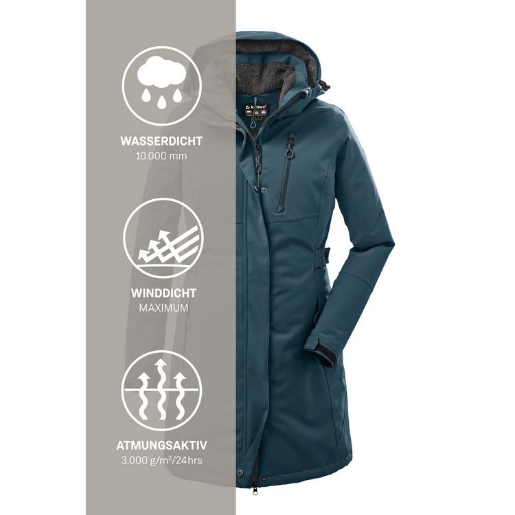KILLTEC KILLTEC KOW 165 Funktionsmantel Damen - Petrol - 9 | SportScheck