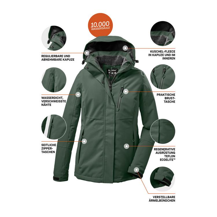 KILLTEC KILLTEC KOW 140 Softshelljacke Damen - Gr&uuml;n2048 - 3 | SportScheck