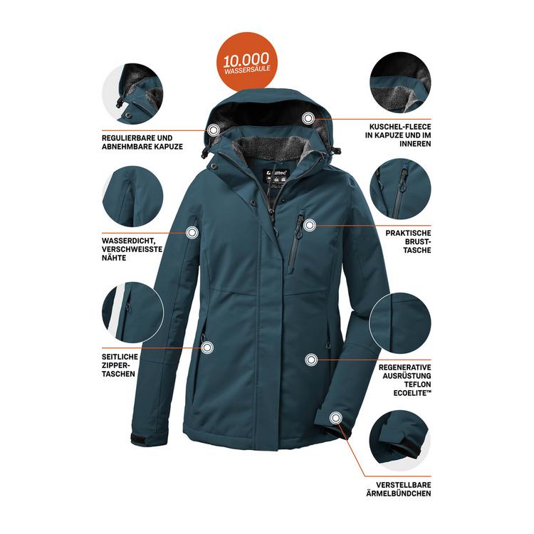 KILLTEC KILLTEC KOW 140 Softshelljacke Damen - Petrol2513 - 3 | SportScheck