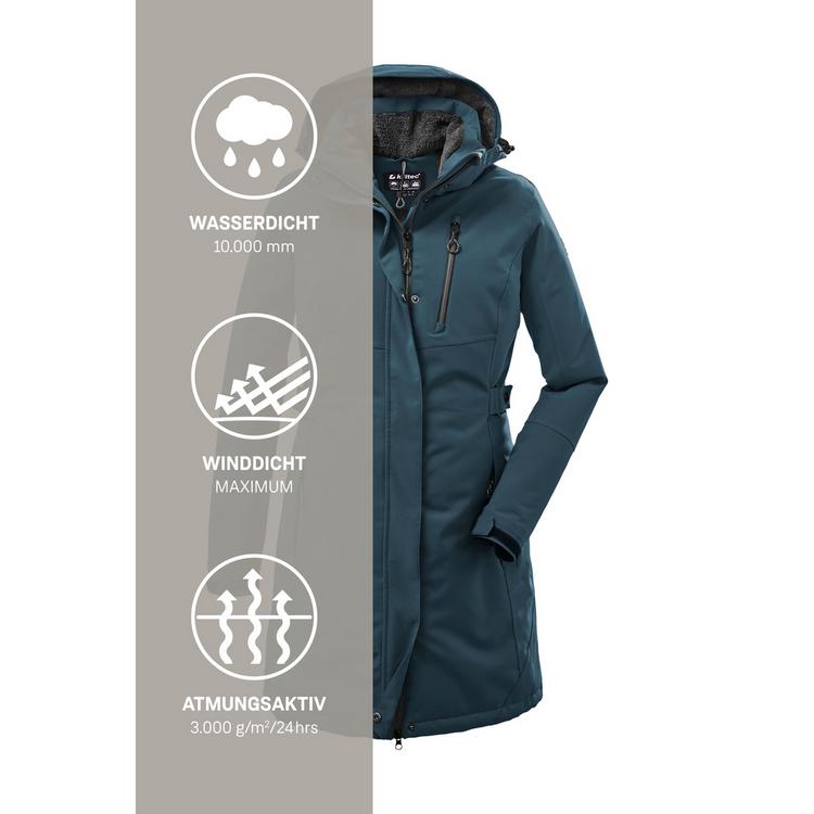 KILLTEC KILLTEC KOW 165 Funktionsmantel Damen - Petrol2513 - 5 | SportScheck