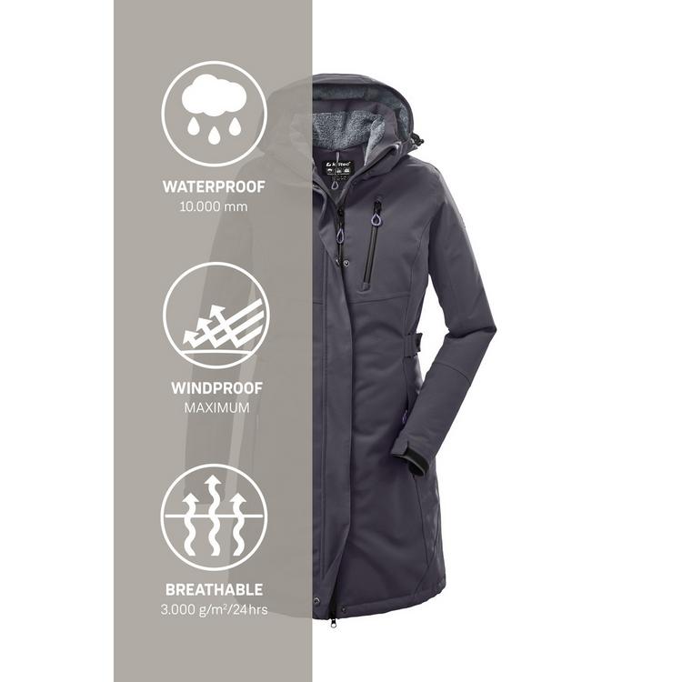 KILLTEC KILLTEC KOW 165 Funktionsmantel Damen - Silber0919 - 4 | SportScheck