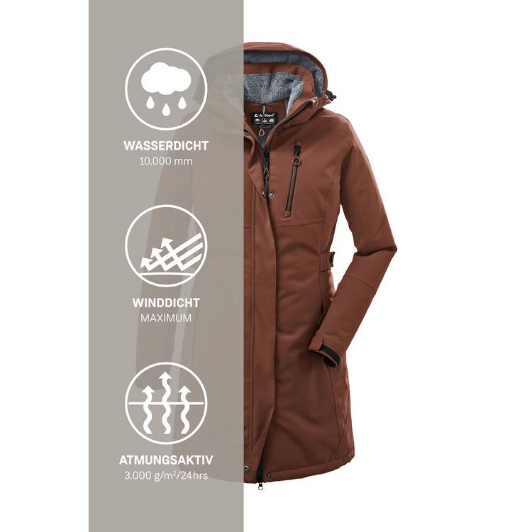 KILLTEC KILLTEC KOW 165 Funktionsmantel Damen - Braun5940 - 4 | SportScheck