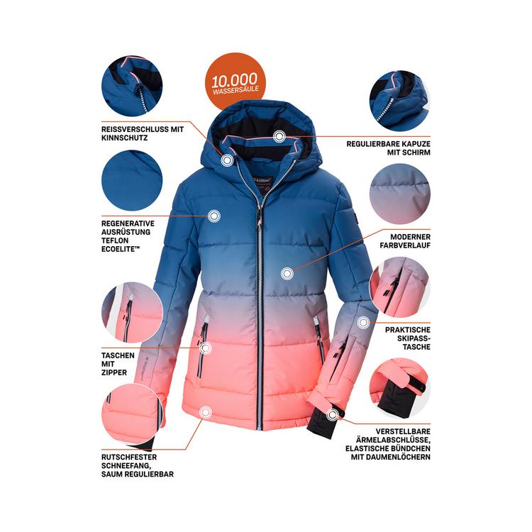 KILLTEC KILLTEC KSW 330 GRLSQLTD JCKT Skijacke Kinder - Pink4724 - 3 | SportScheck