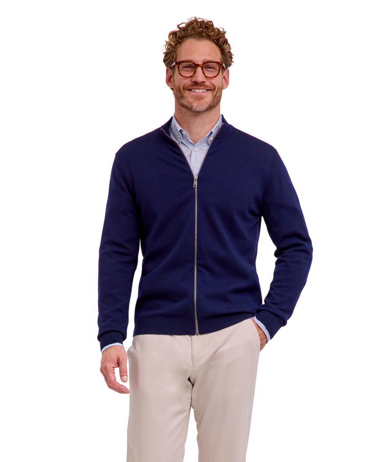 Falke Falke Merino X-Fine Zip Jacket Jacke Herren - space blue (6116) - 0 | SportScheck
