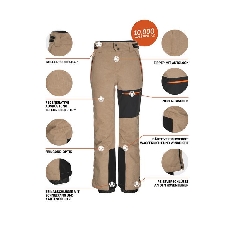 KILLTEC KILLTEC Skihose mit Kantenschutz Skihose Kinder - Beige8013 - 3 | SportScheck