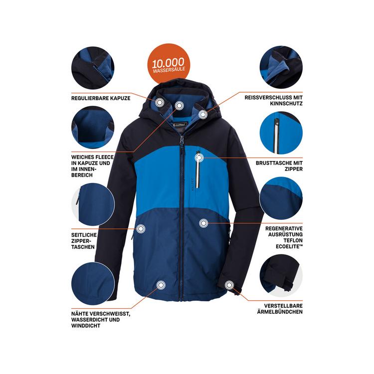 KILLTEC KILLTEC Funktionsjacke mit Kapuze Softshelljacke Kinder - Schwarz01106 - 3 | SportScheck