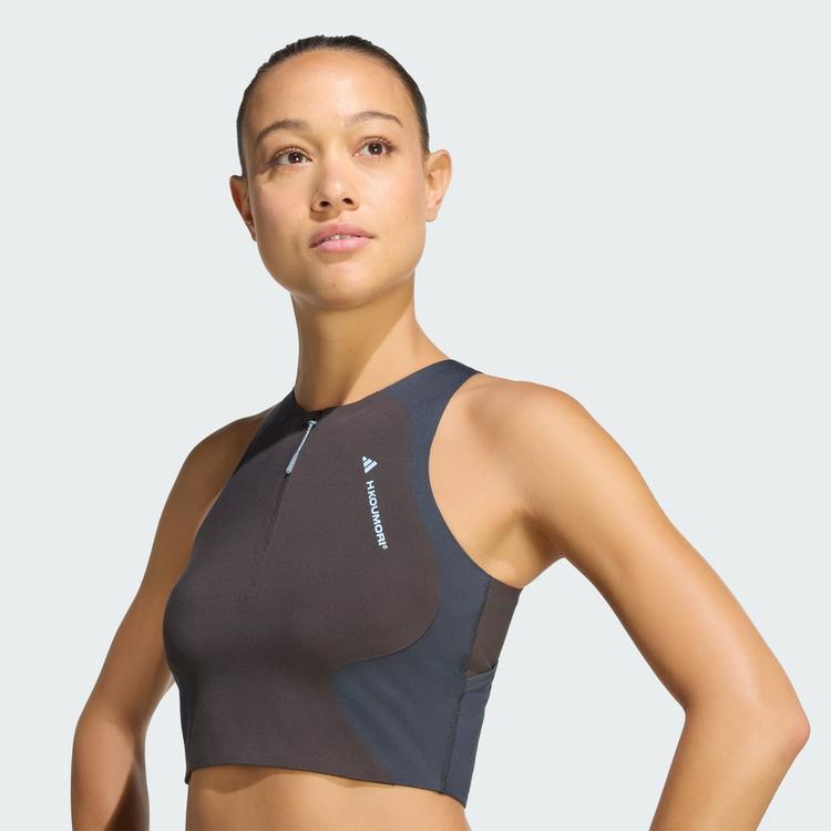 adidas adidas adidas Running x Hermanos Koumori Laufshirt Damen - Night Brown / Night Grey - 2 | SportScheck