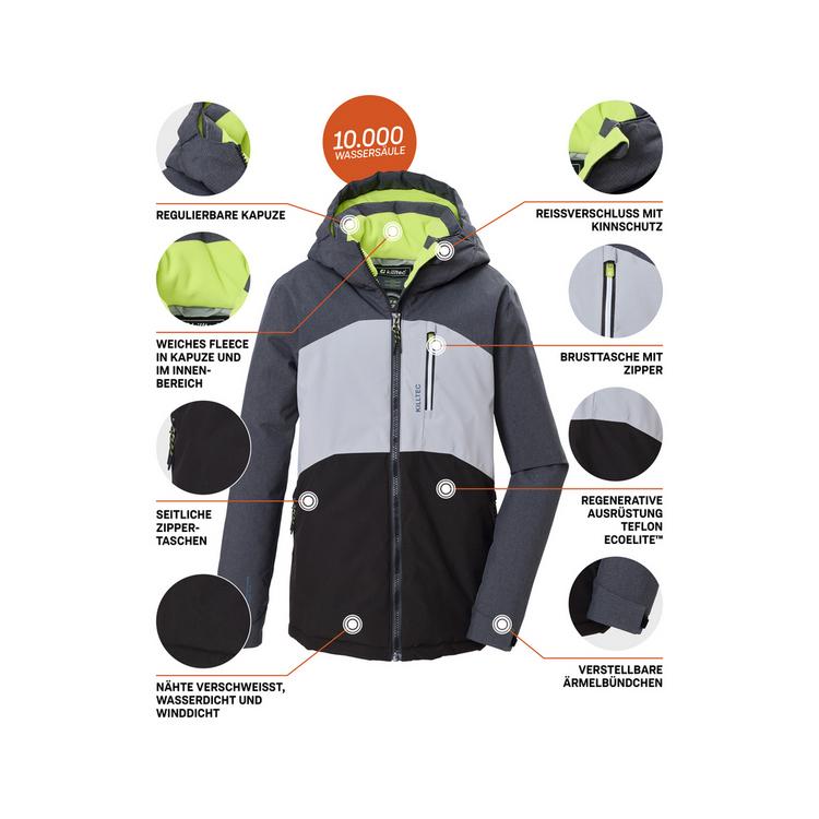 KILLTEC KILLTEC Funktionsjacke mit Kapuze Softshelljacke Kinder - Grau0646 - 3 | SportScheck
