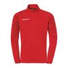 Uhlsport GOAL 25 1/4 ZIP TOP Kids Funktionssweatshirt Kinder - rot/wei&szlig;