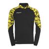 Uhlsport GOAL 25 1/4 ZIP TOP Funktionssweatshirt - schwarz/limonengelb