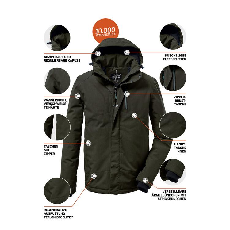 KILLTEC KILLTEC KOW 161 Funktionsjacke Herren - Schiefer - 3 | SportScheck